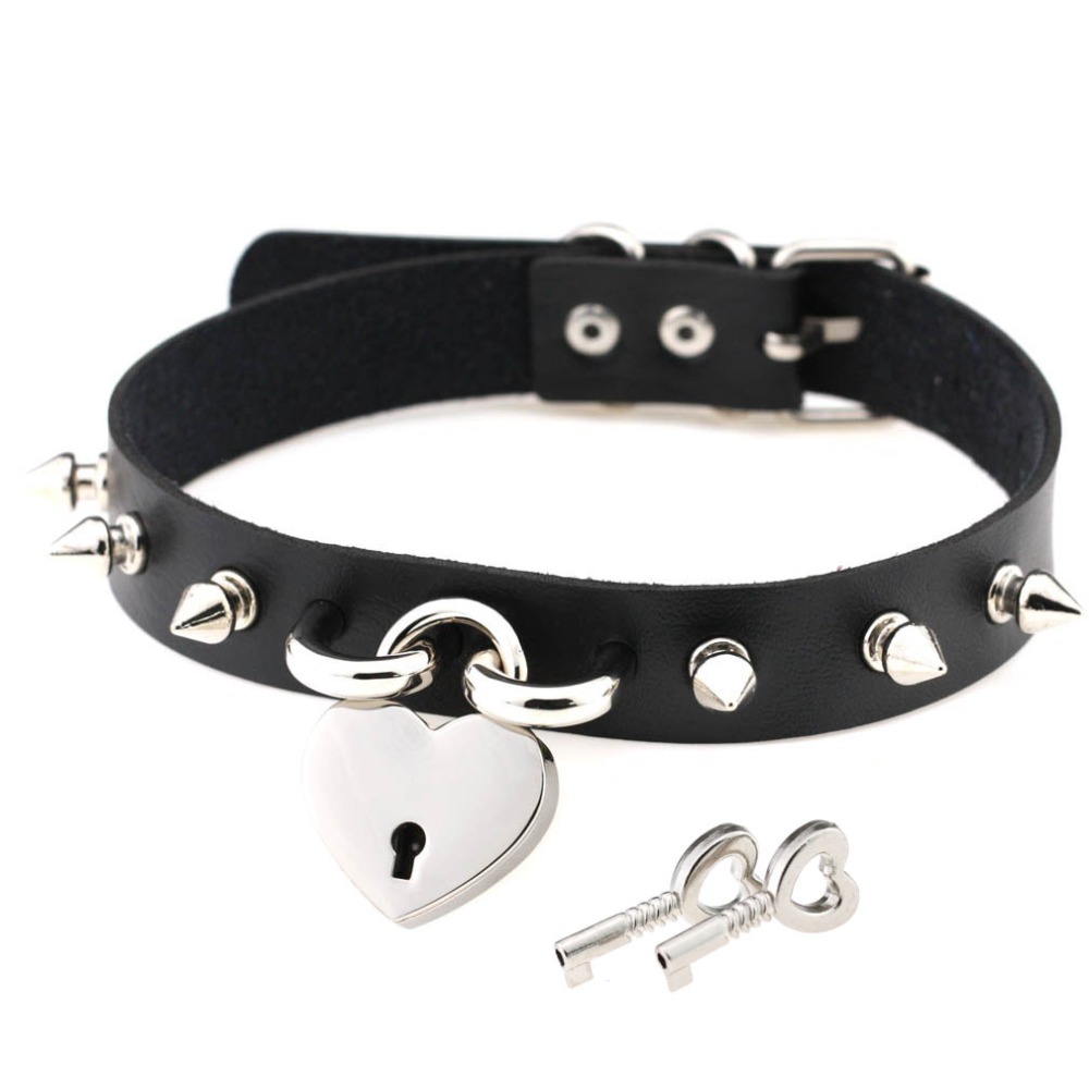 Goth Punk Spike Choker - Collane girocollo Punk Spike per donna