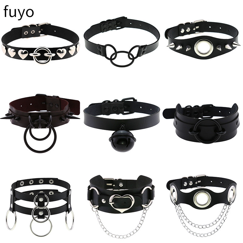 Goth Punk Spike Choker - Campane punk Collana girocollo con punta