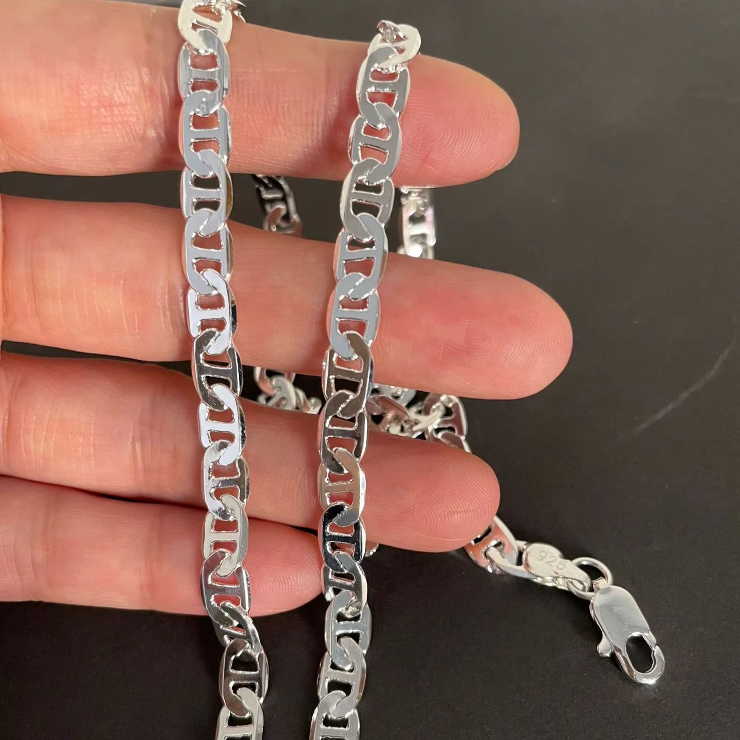 Cuban Link Chain 12Mm - Collana in argento sterling 925 40-60