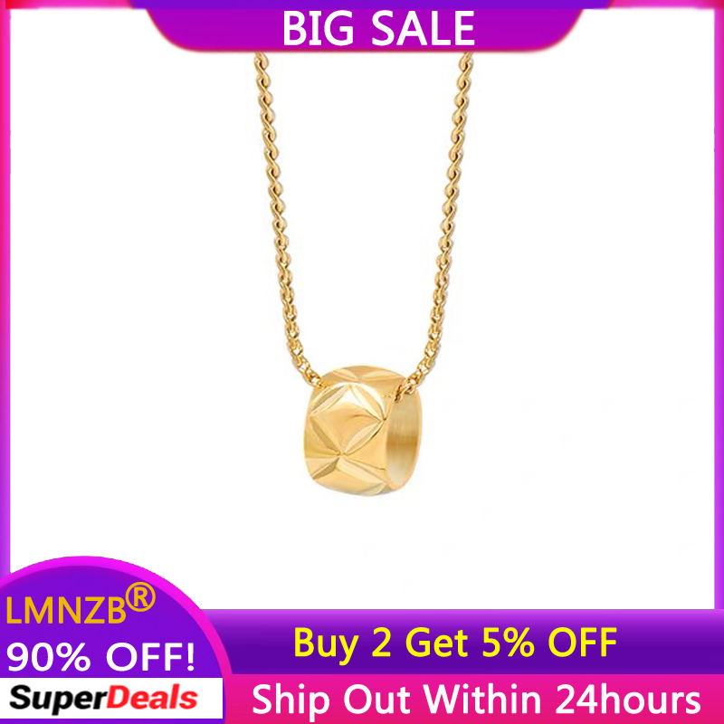 Cross Pendant Necklace Gold - Collana con ciondolo con perline circolari