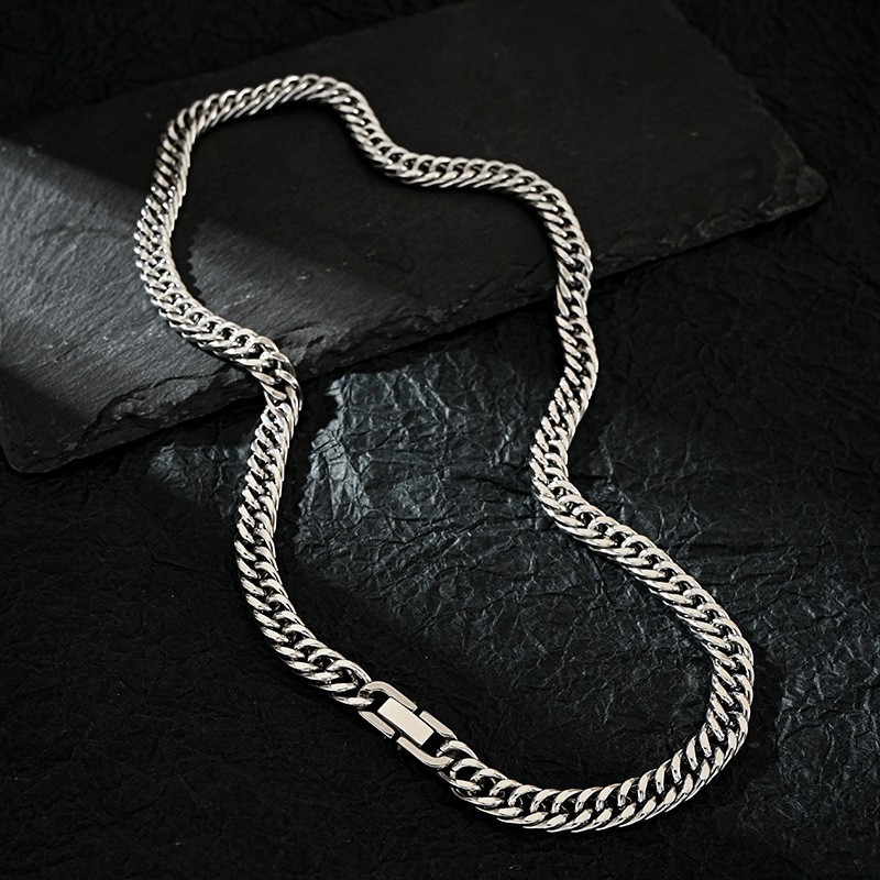 Cuban Link Chain 12Mm - Collana con catene cubane in acciaio