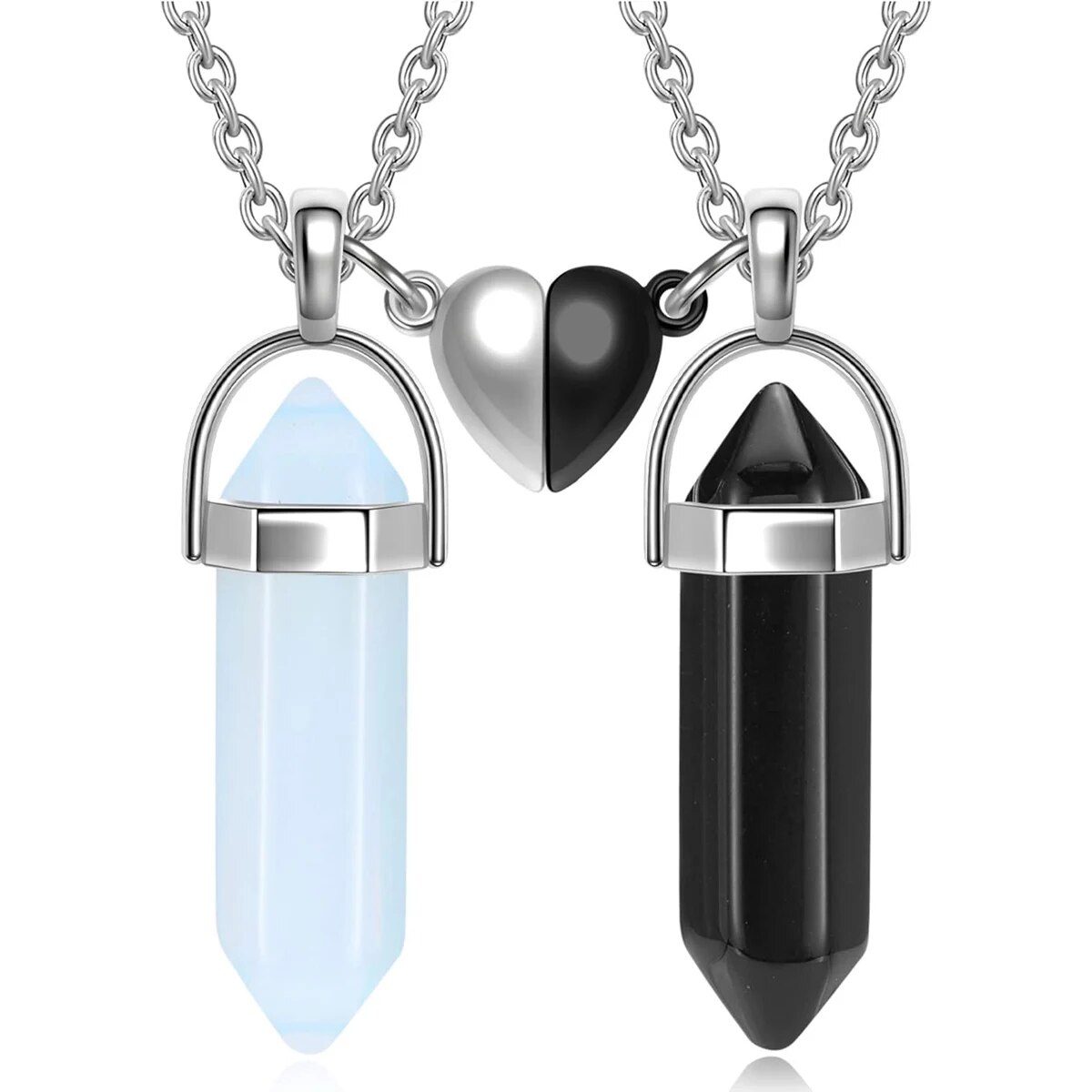 Magnetic Couple Matching Necklaces - Collane dell'Amicizia in Cristallo per Coppie,