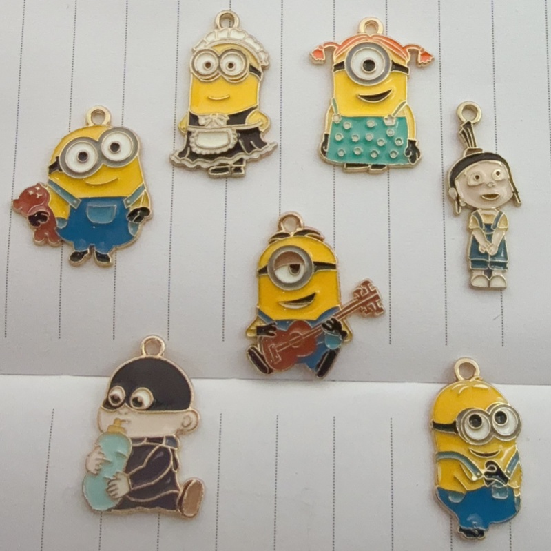 Earrings - 10 pendenti in lega con disegni