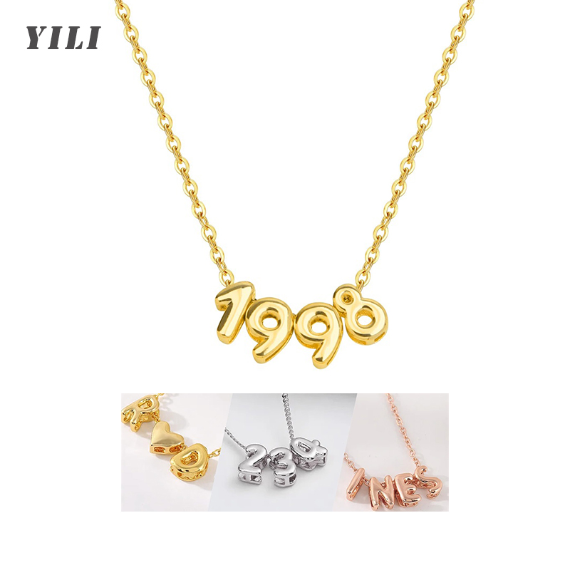 Initial Letter Necklace 18K Gold - Collana Personalizzata con Lettere 3D a