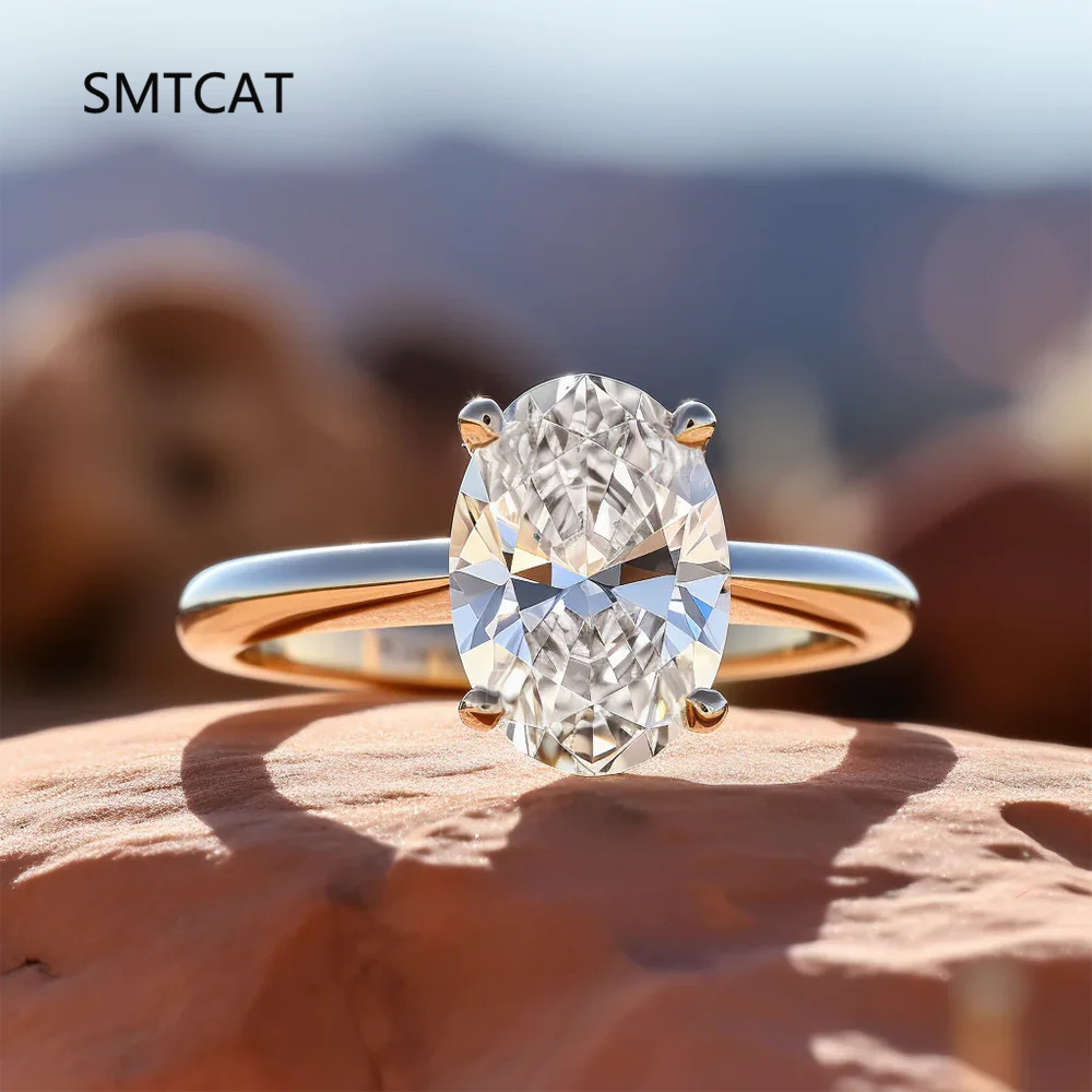 Moissanite Engagement Ring 1 Carat - Anelli di fidanzamento Moissanite con taglio