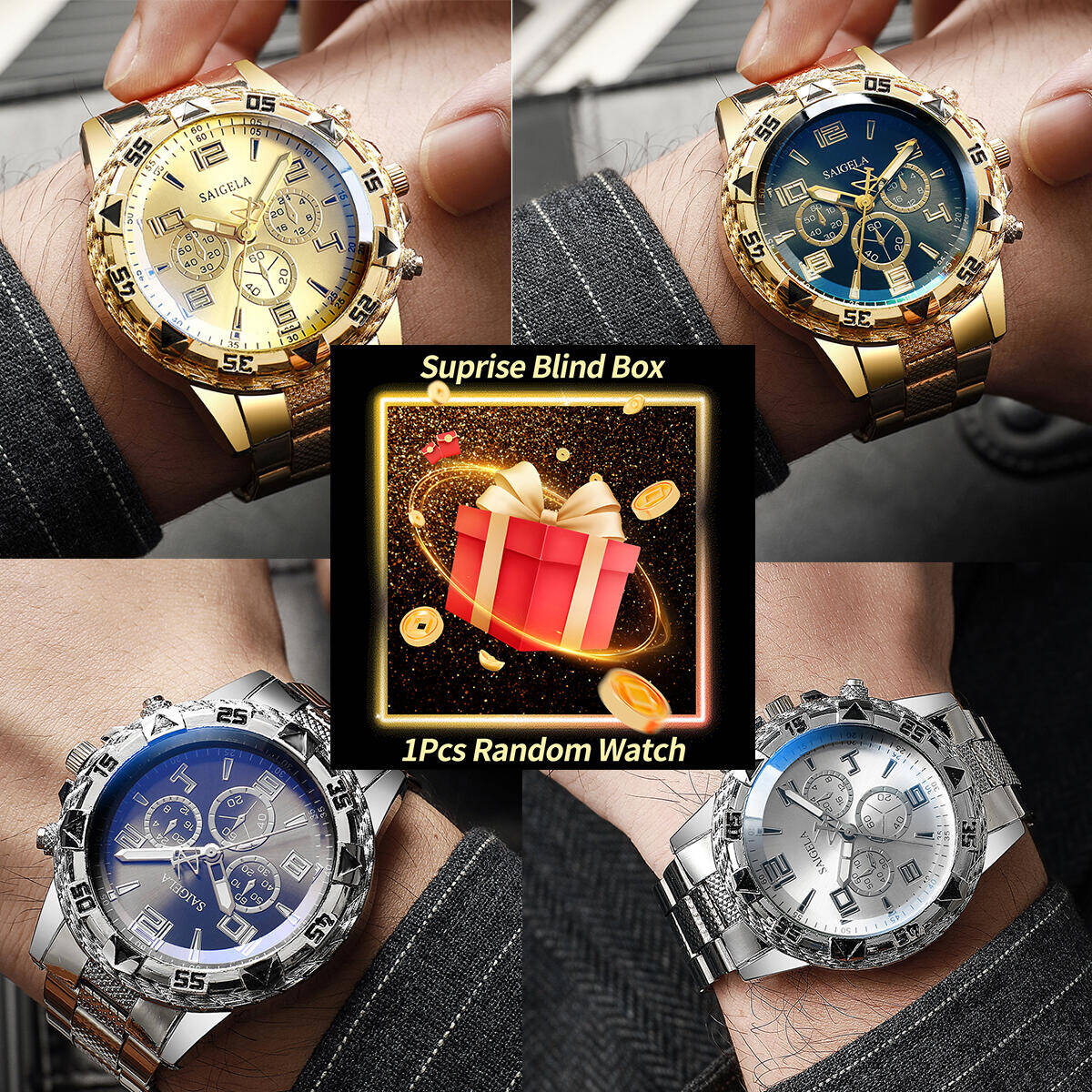 Watch Accessories - 1PC Sorpresa Mistero Orologio Cieco Box-Uomini