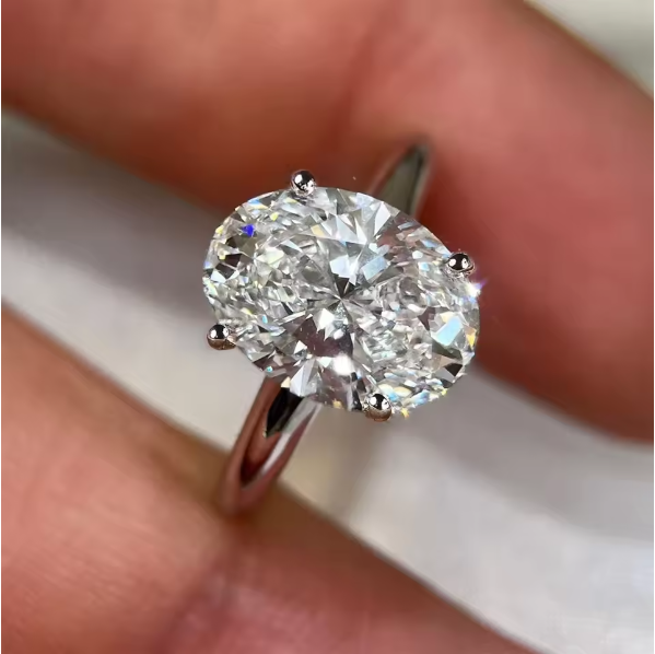 Moissanite Engagement Ring 1 Carat - Anelli di Fidanzamento con Moissanite Taglio