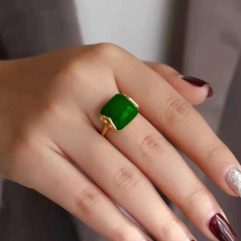Rings - Anello di giada naturale di Hetian