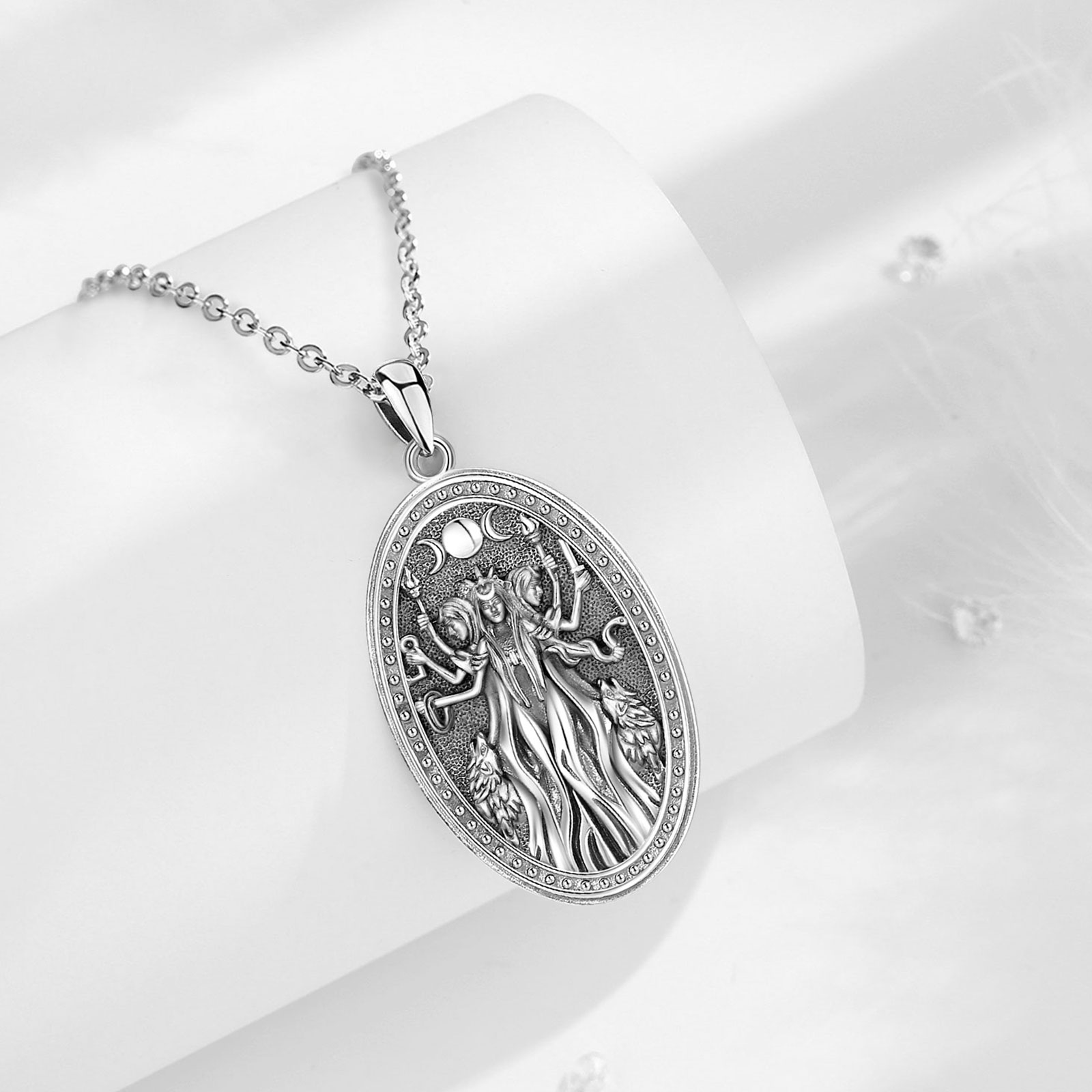 Eudora 925 Sterling Silver Tri - 925 Sterling Silver Chain Necklace Men recensione e prezzo