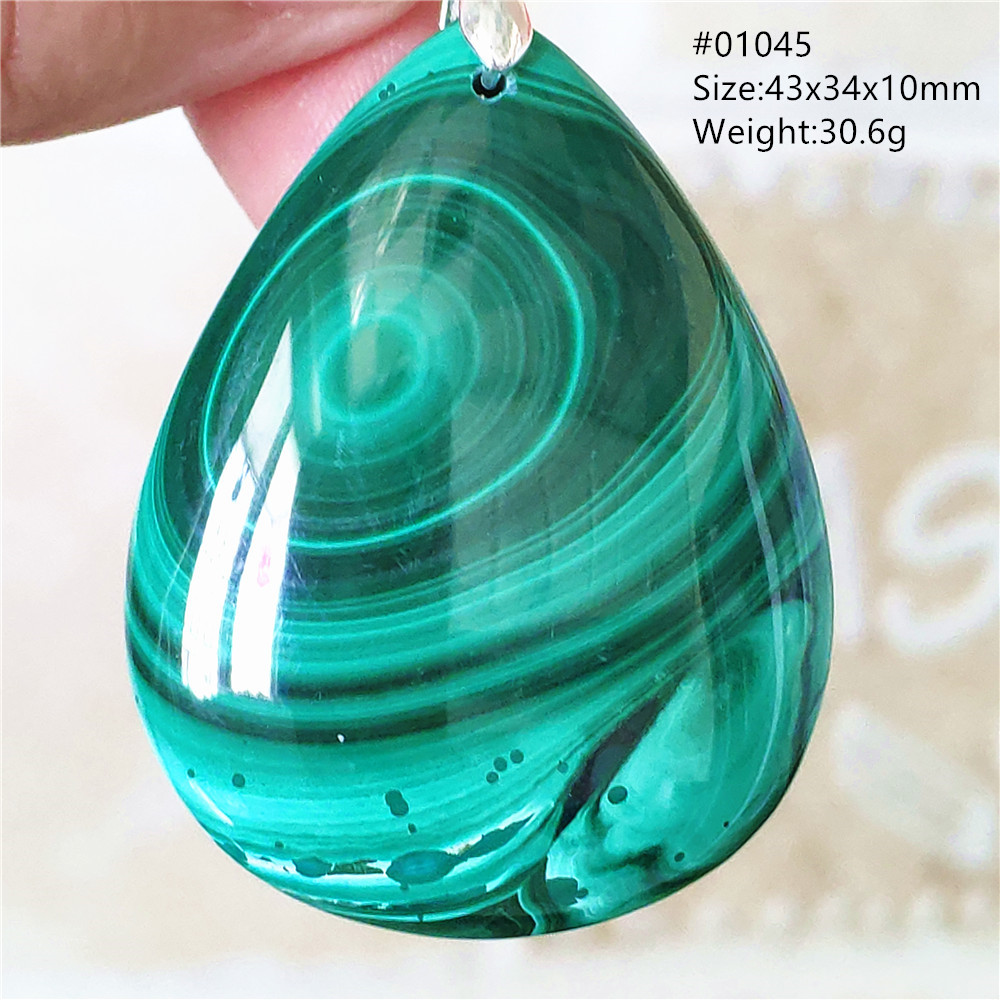 Naturale verde Malachite criso - 925 Sterling Silver Chain Necklace Men recensione e prezzo
