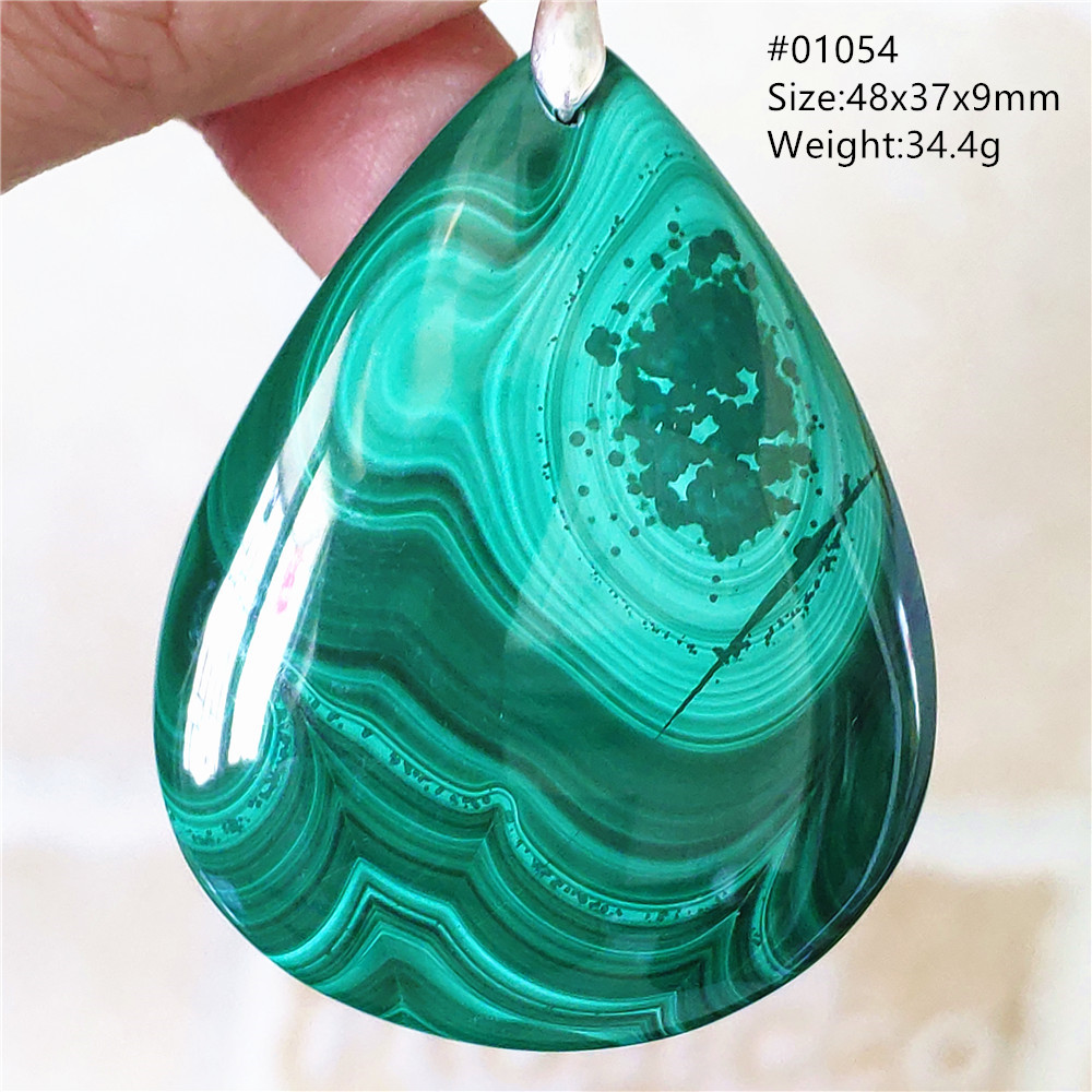 Naturale verde Malachite criso - 925 Sterling Silver Chain Necklace Men recensione e prezzo