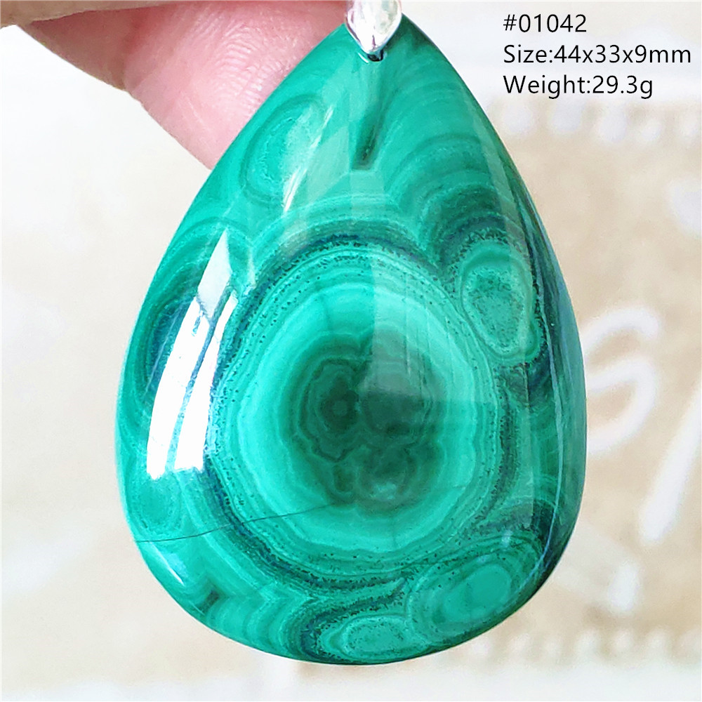 Naturale verde Malachite criso - 925 Sterling Silver Chain Necklace Men recensione e prezzo