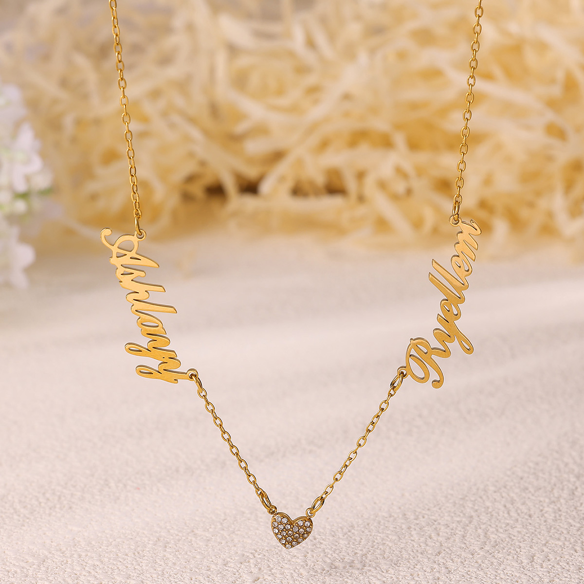 Collana personalizzata con due - Custom Name Necklace Stainless Steel recensione e prezzo