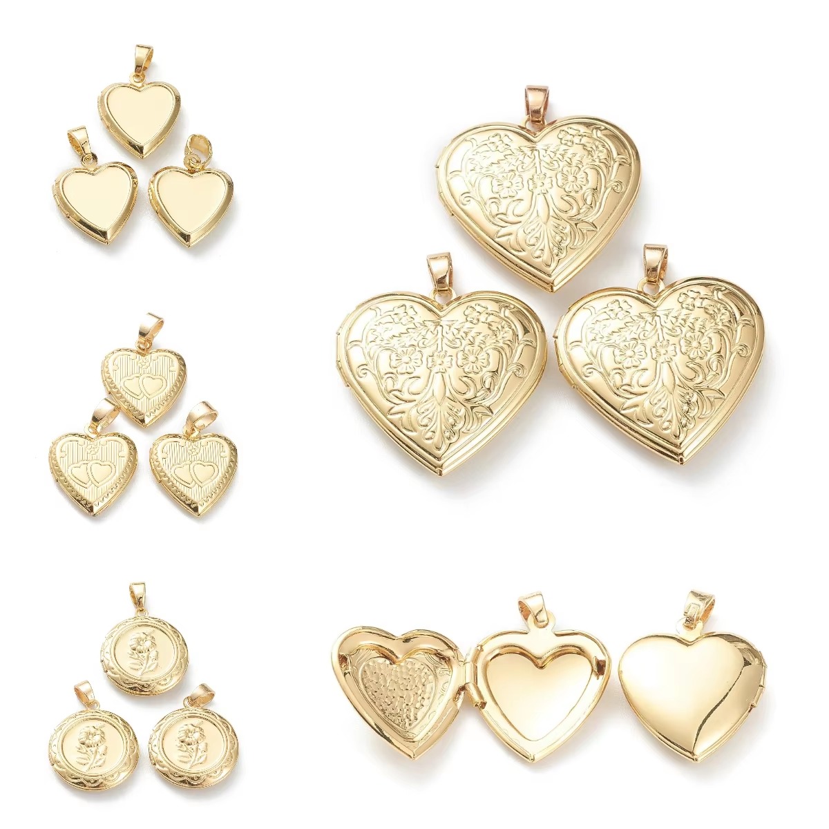 10 ciondoli a cuore apribili c - Heart Locket Necklace Photo recensione e prezzo