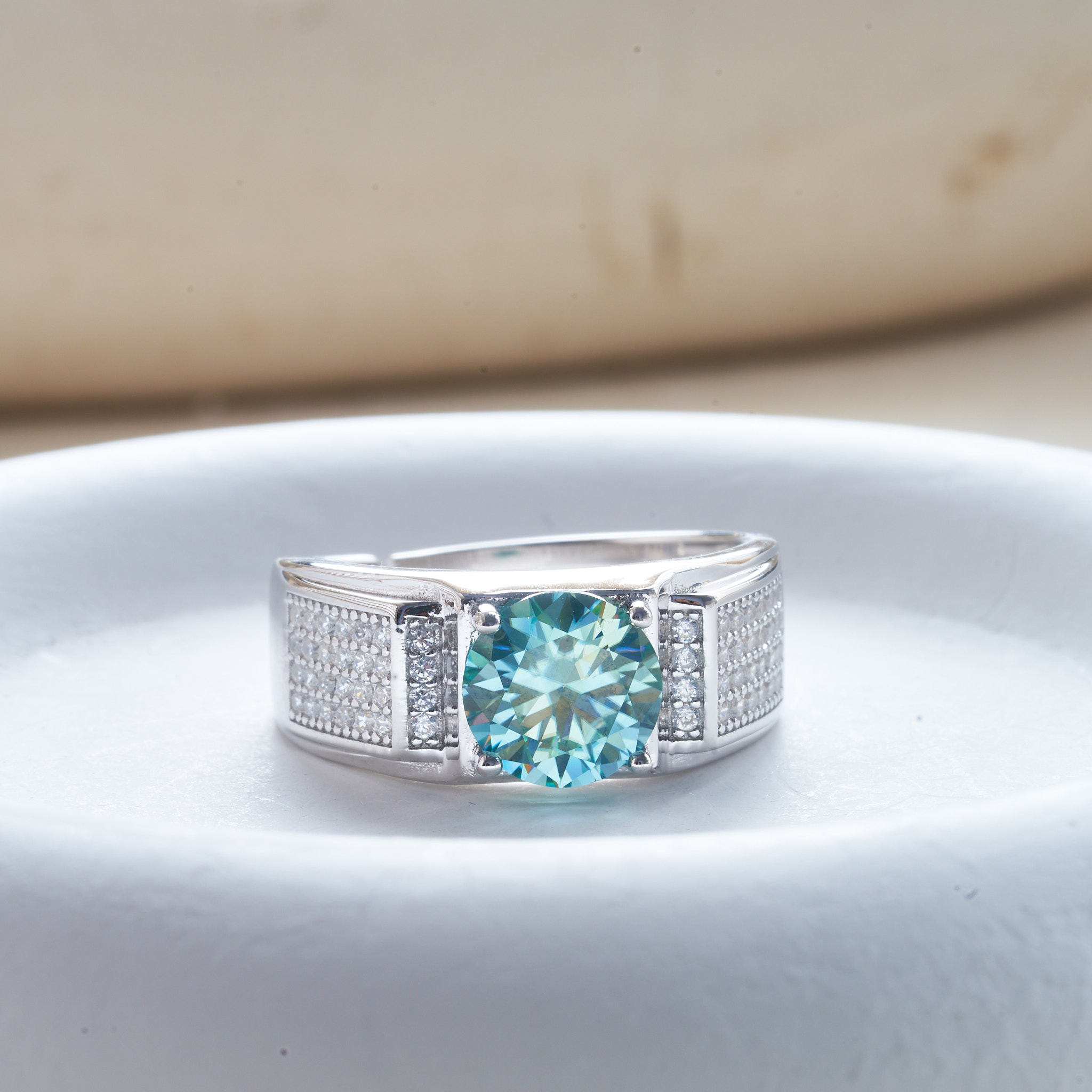 Anello da uomo in moissanite d - Moissanite Engagement Ring 1 Carat recensione e prezzo