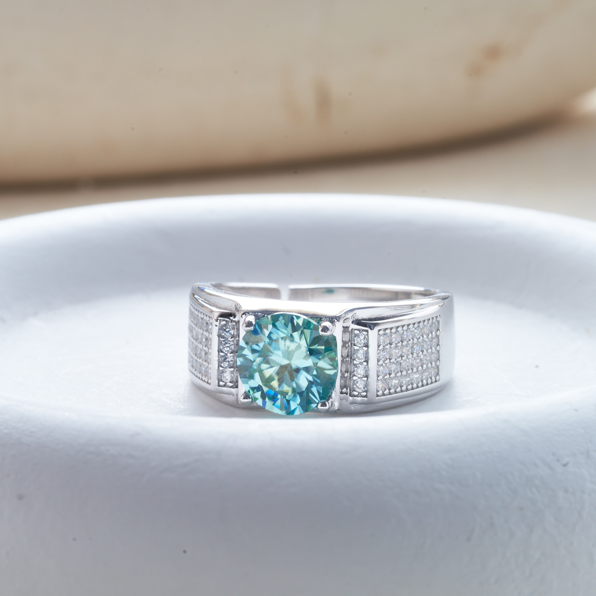Anello da uomo in moissanite d - Moissanite Engagement Ring 1 Carat recensione e prezzo