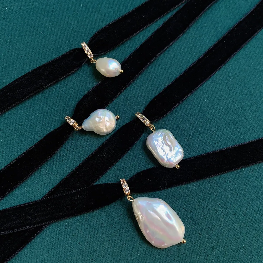Girocollo in nastro di velluto - Pearl Choker Necklace Vintage recensione e prezzo