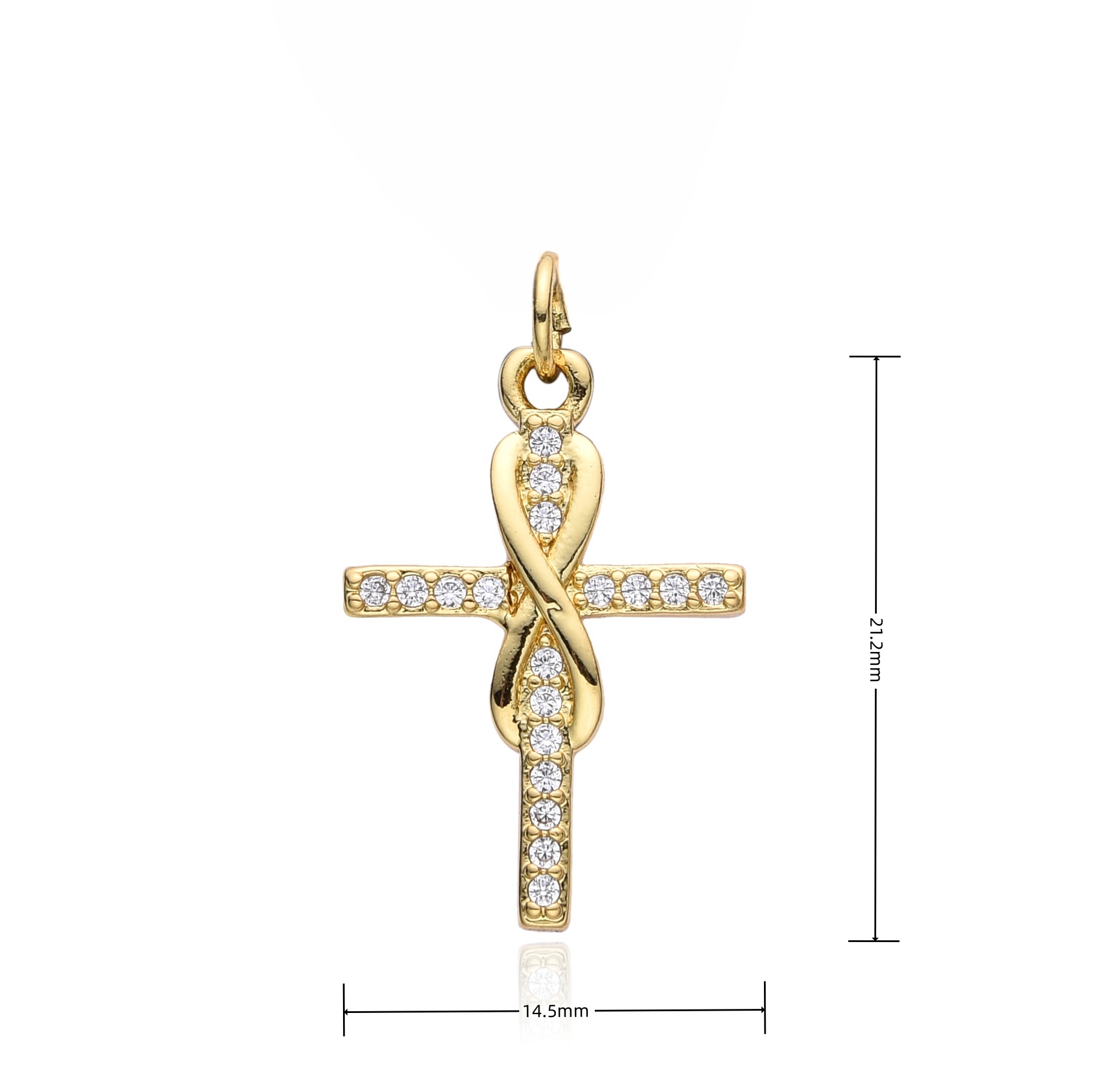 Moda Micro-intarsiato zircone  - Cross Pendant Necklace Gold recensione e prezzo