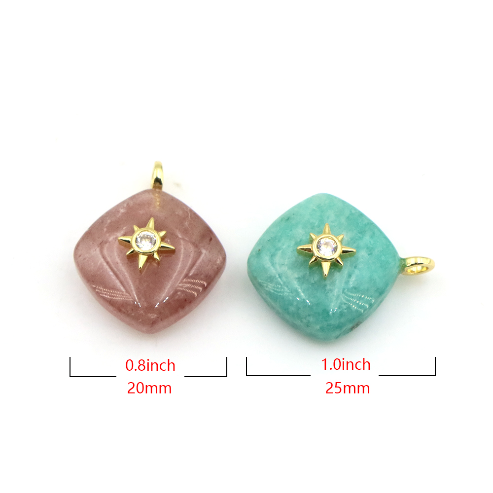Ciondolo in Cristallo a Forma  - Crystal Pendant Necklace Natural Stone recensione e prezzo