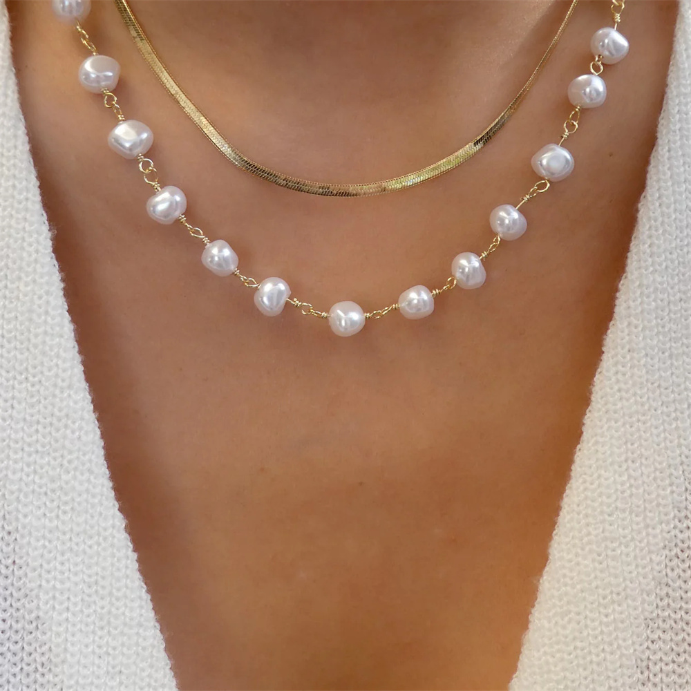 Collana multistrato di cristal - Pearl Choker Necklace Vintage recensione e prezzo