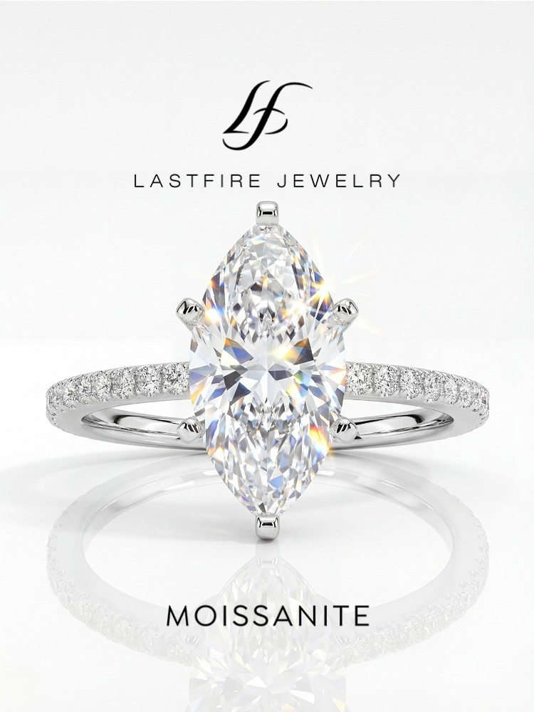 Anello con Diamante Moissanite - Moissanite Engagement Ring 1 Carat recensione e prezzo