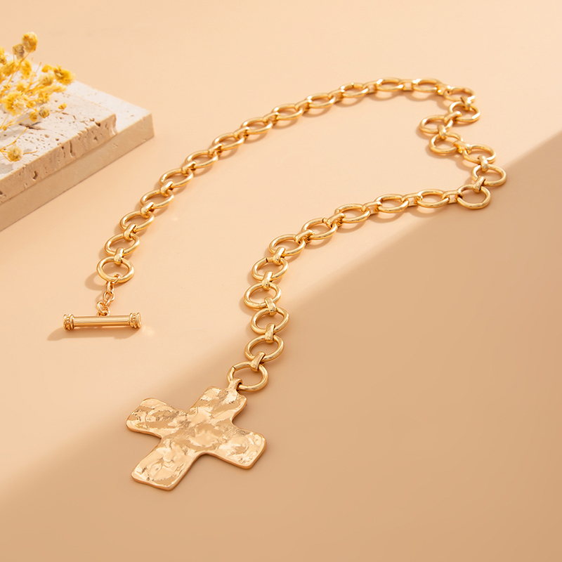 Collana a strati con croce dor - Cross Pendant Necklace Gold recensione e prezzo