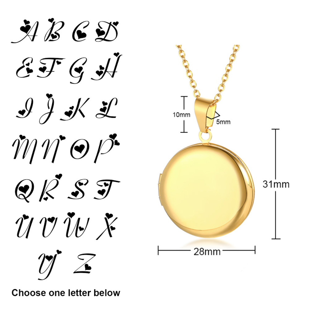 Ciondolo medaglione a forma di - Heart Locket Necklace Photo recensione e prezzo