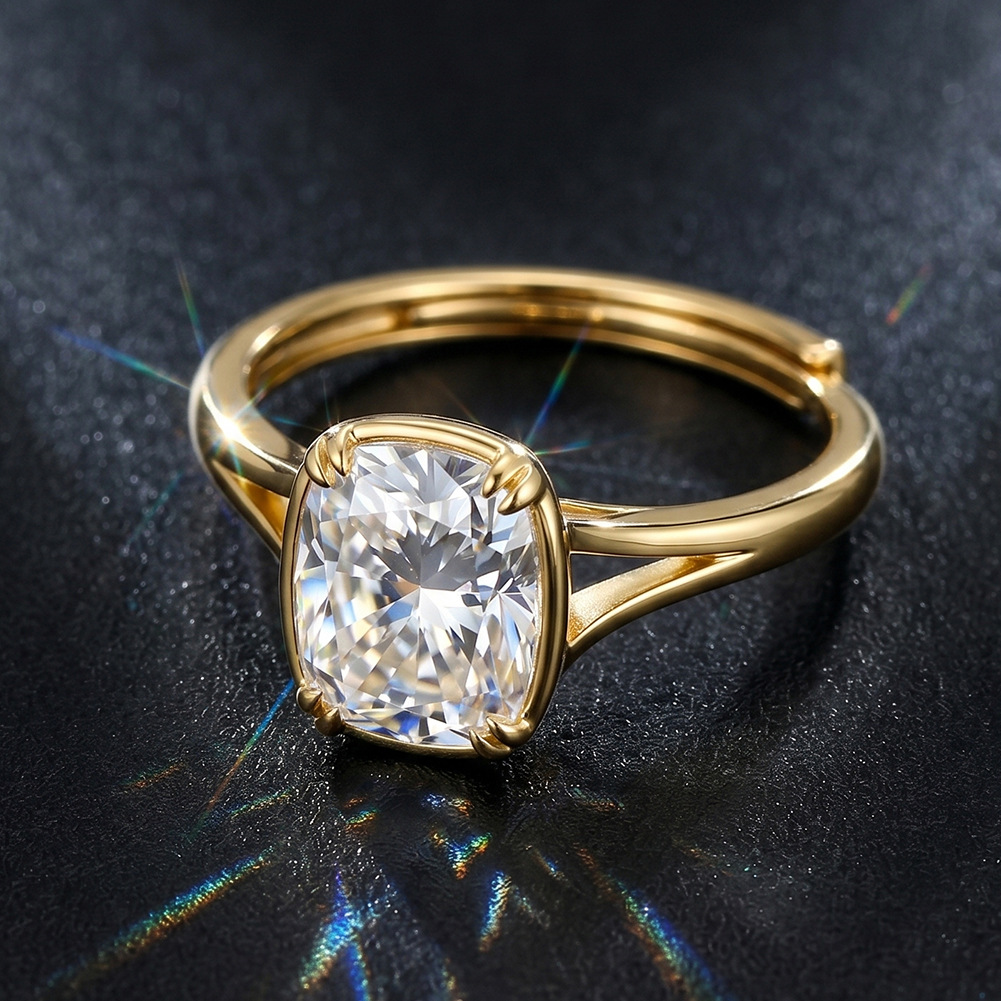 Anello in Argento Sterling S92 - Moissanite Engagement Ring 1 Carat recensione e prezzo