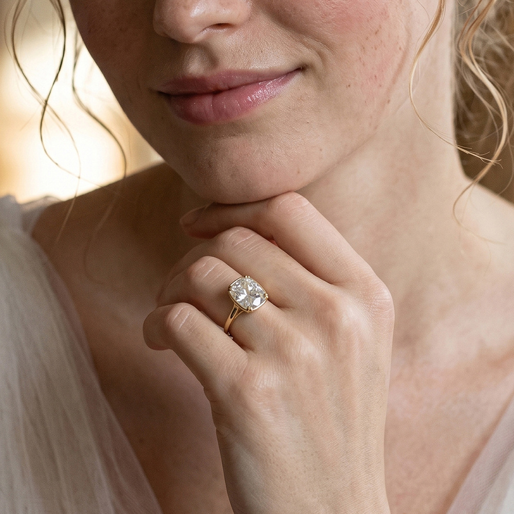 Anello in Argento Sterling S92 - Moissanite Engagement Ring 1 Carat recensione e prezzo