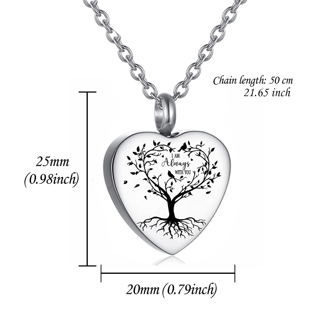 Collana con urna in acciaio in - Heart Locket Necklace Photo recensione e prezzo