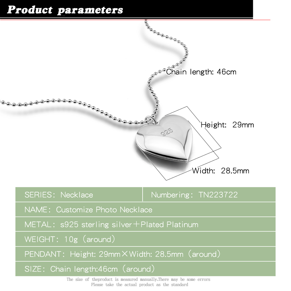 Amore eterno cuore girocollo c - Heart Locket Necklace Photo recensione e prezzo
