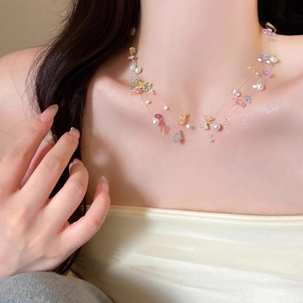 Collana girocollo di perle col - Layered Pendant Necklace Aesthetic recensione e prezzo