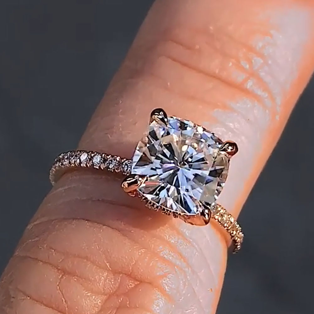 Anello di fidanzamento per ann - Moissanite Engagement Ring 1 Carat recensione e prezzo