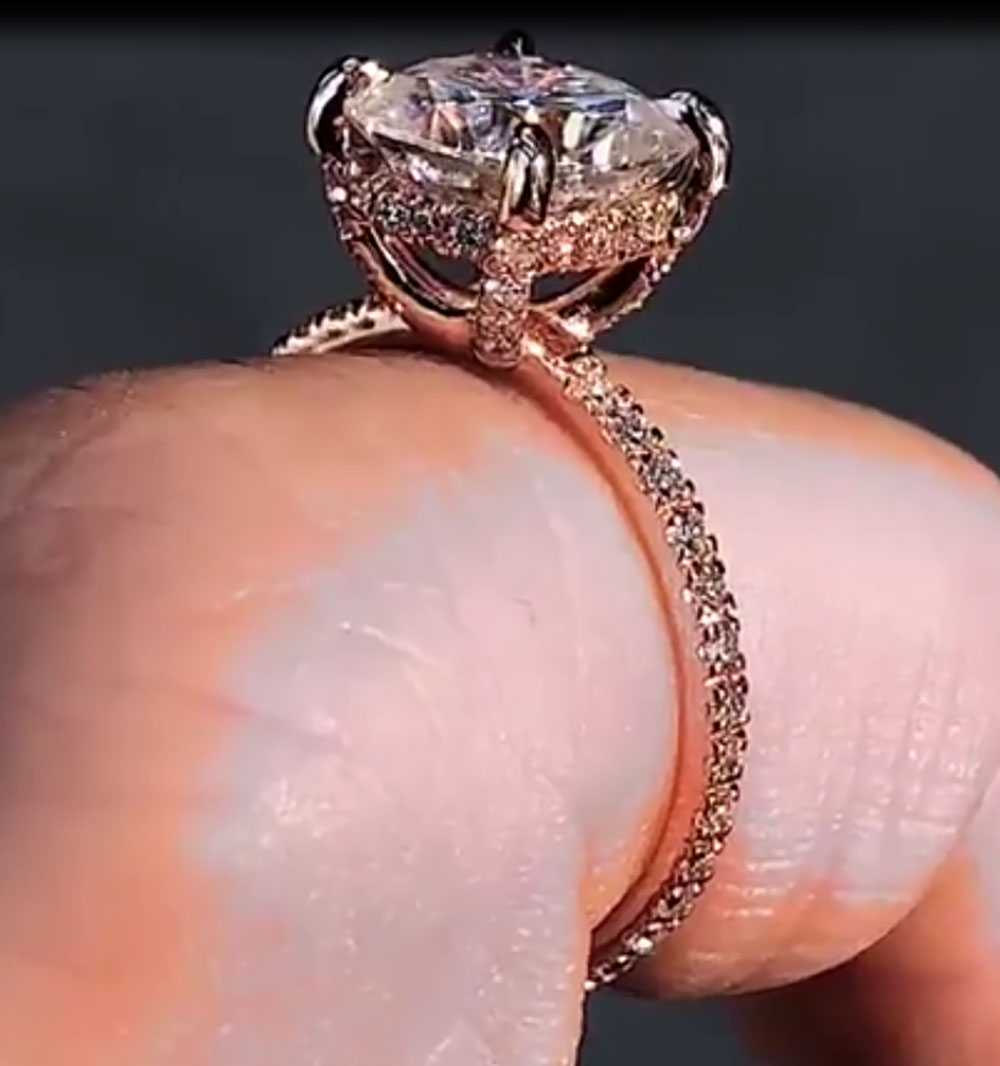 Anello di fidanzamento per ann - Moissanite Engagement Ring 1 Carat recensione e prezzo