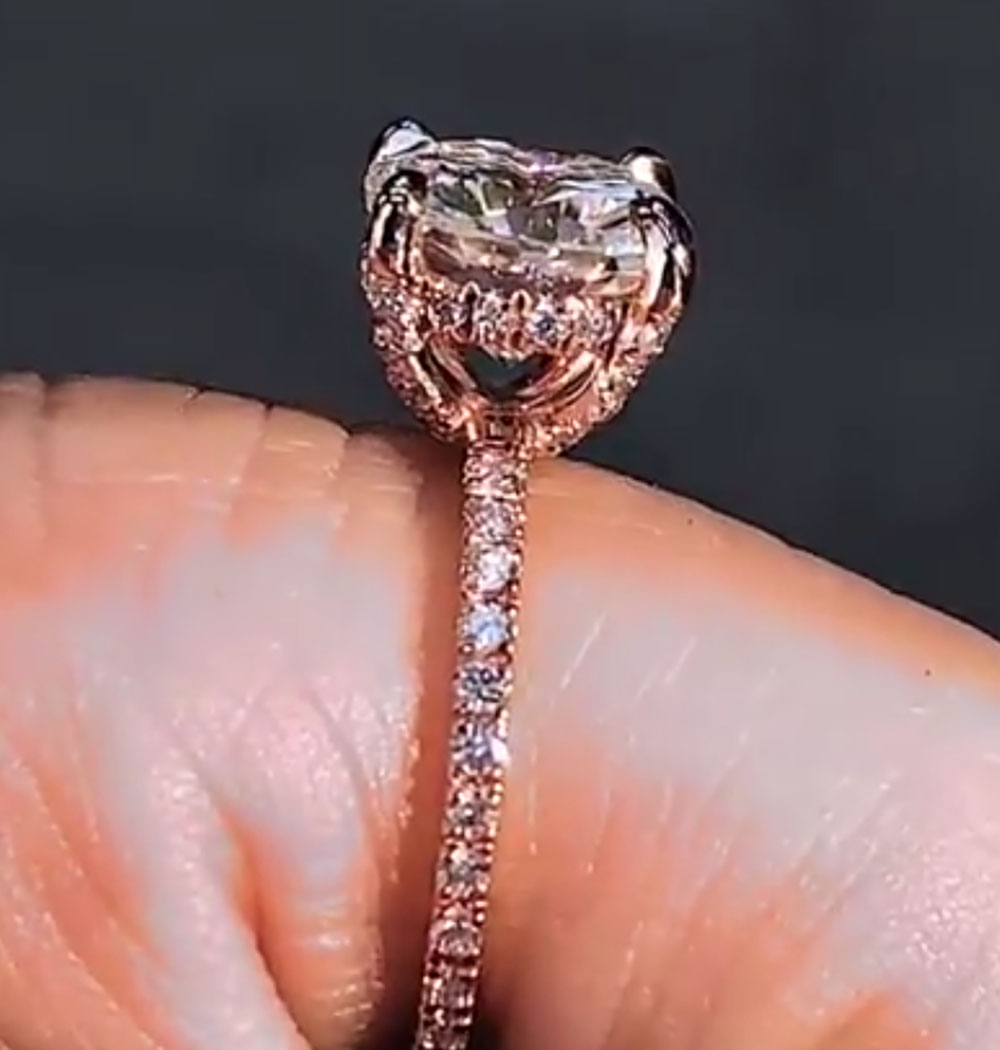 Anello di fidanzamento per ann - Moissanite Engagement Ring 1 Carat recensione e prezzo