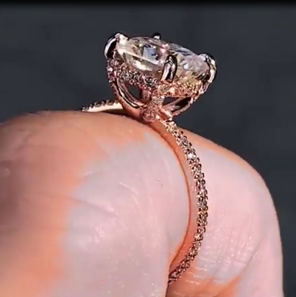 Anello di fidanzamento per ann - Moissanite Engagement Ring 1 Carat recensione e prezzo