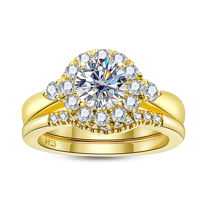Set di anelli di fidanzamento  - Moissanite Engagement Ring 1 Carat recensione e prezzo
