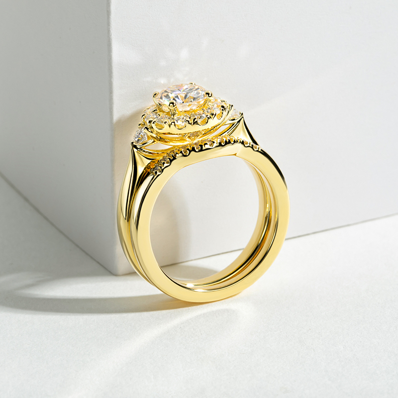 Set di anelli di fidanzamento  - Moissanite Engagement Ring 1 Carat recensione e prezzo