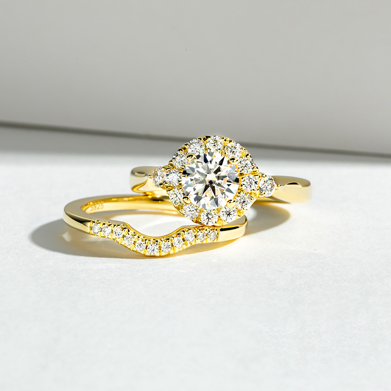 Set di anelli di fidanzamento  - Moissanite Engagement Ring 1 Carat recensione e prezzo