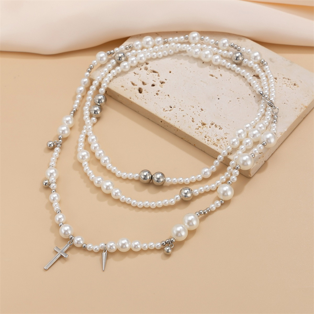 Collana a catena di perle d'im - Layered Pendant Necklace Aesthetic recensione e prezzo
