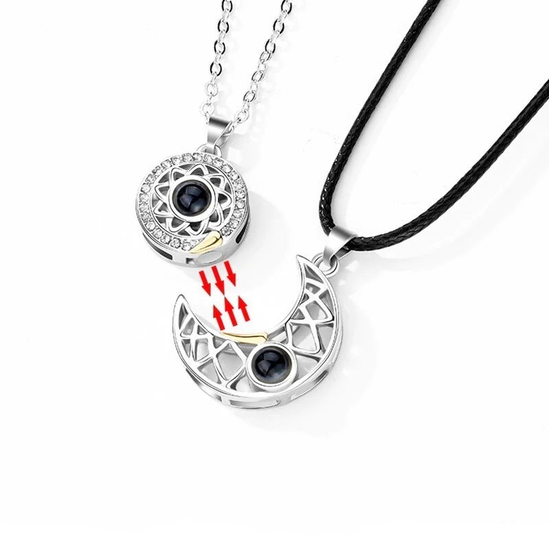 1 paio di coppie magnetiche co - Magnetic Couple Matching Necklaces recensione e prezzo