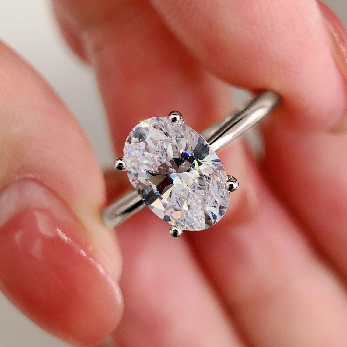Anelli di fidanzamento Moissan - Moissanite Engagement Ring 1 Carat recensione e prezzo