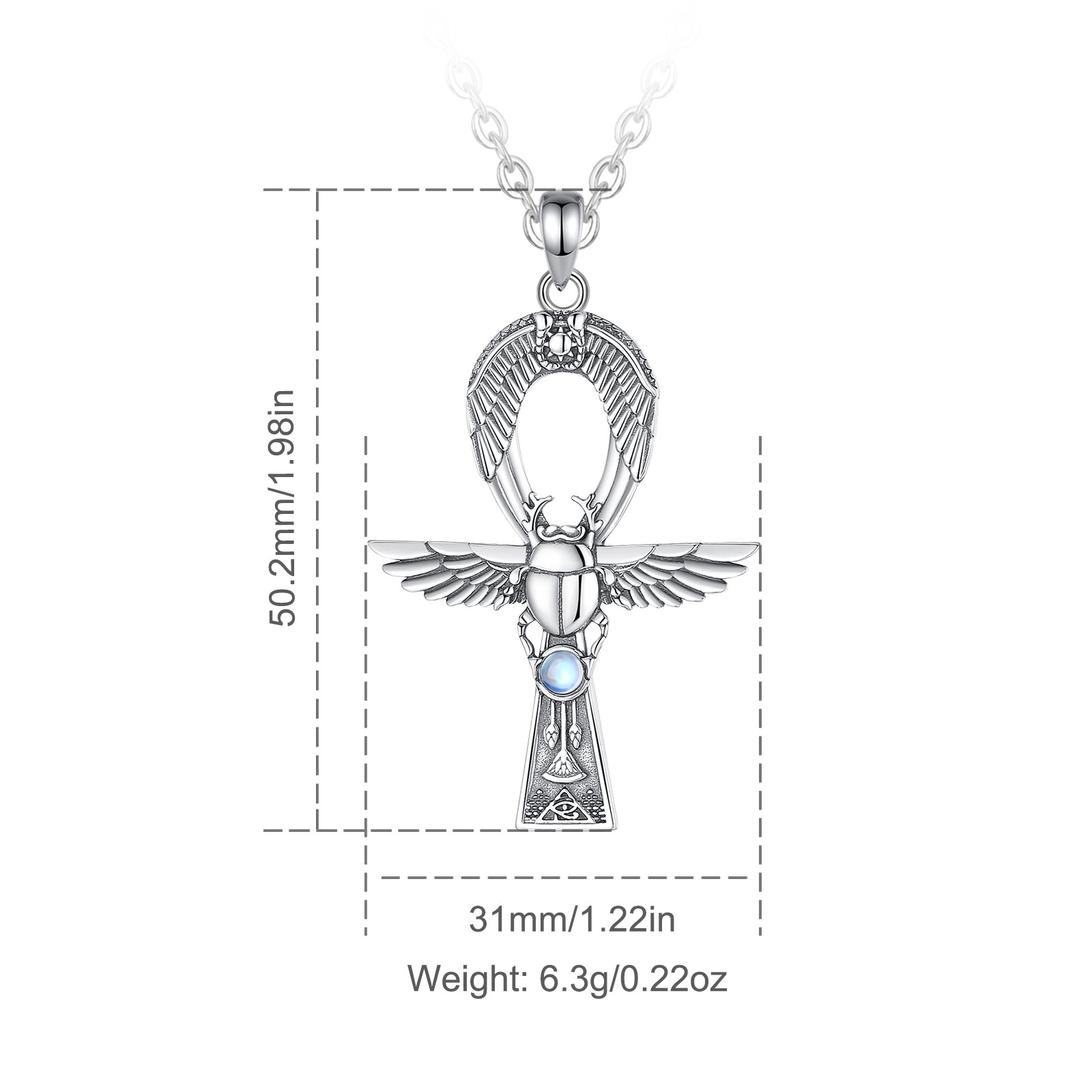 Eudora 925 Sterling Silver Ant - 925 Sterling Silver Chain Necklace Men recensione e prezzo