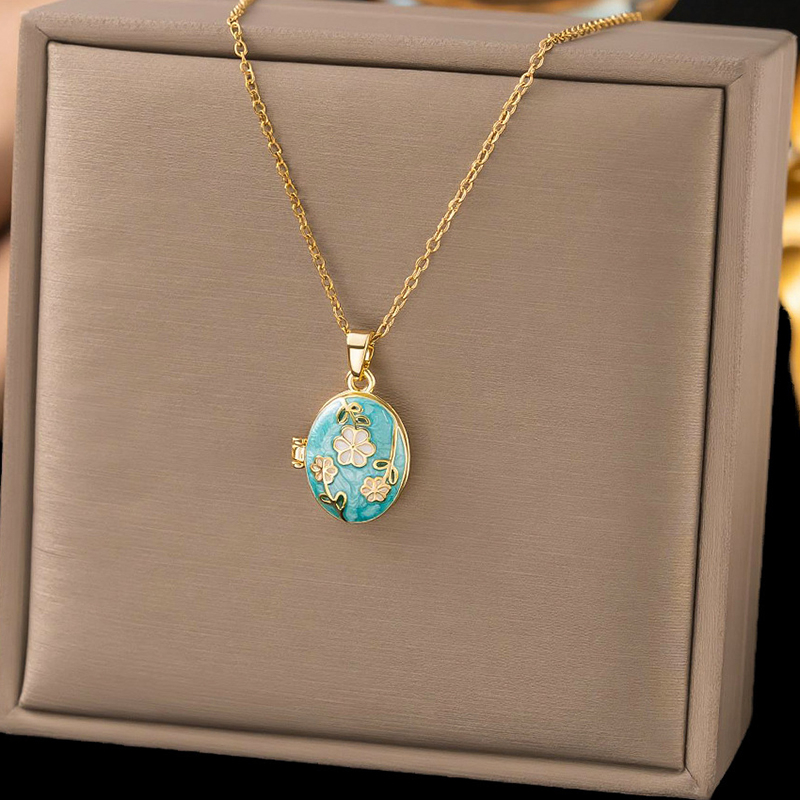Collana con ciondolo ANENJERY  - Heart Locket Necklace Photo recensione e prezzo