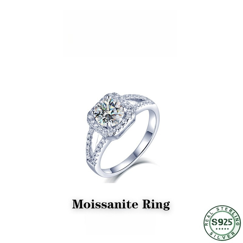 Anello con diamante moissanite - Moissanite Engagement Ring 1 Carat recensione e prezzo