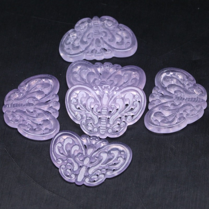 2 pezzi di giada viola natural - Necklaces recensione e prezzo