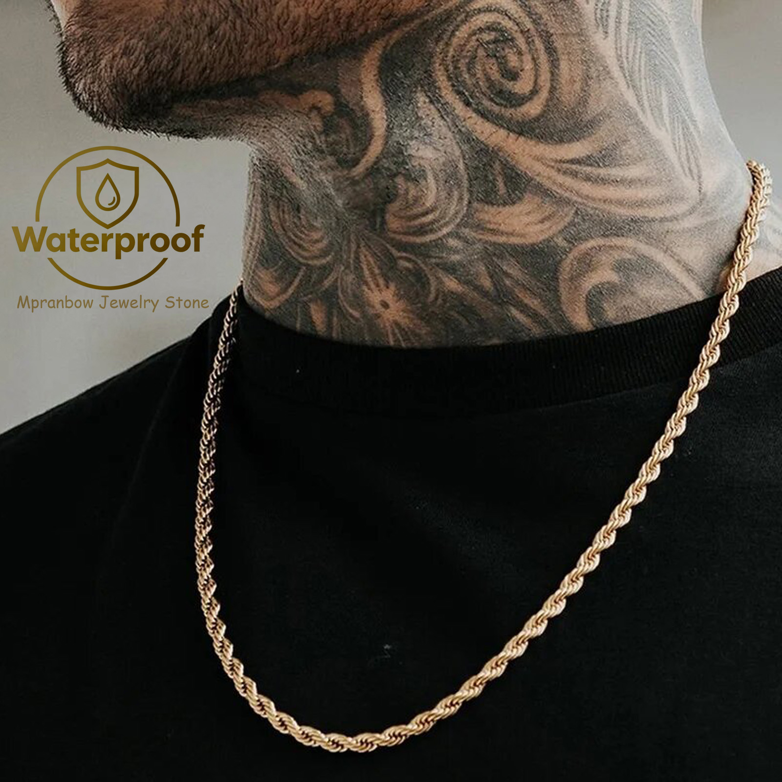 Collana lunga con corde da uom - Cuban Link Chain 12Mm recensione e prezzo