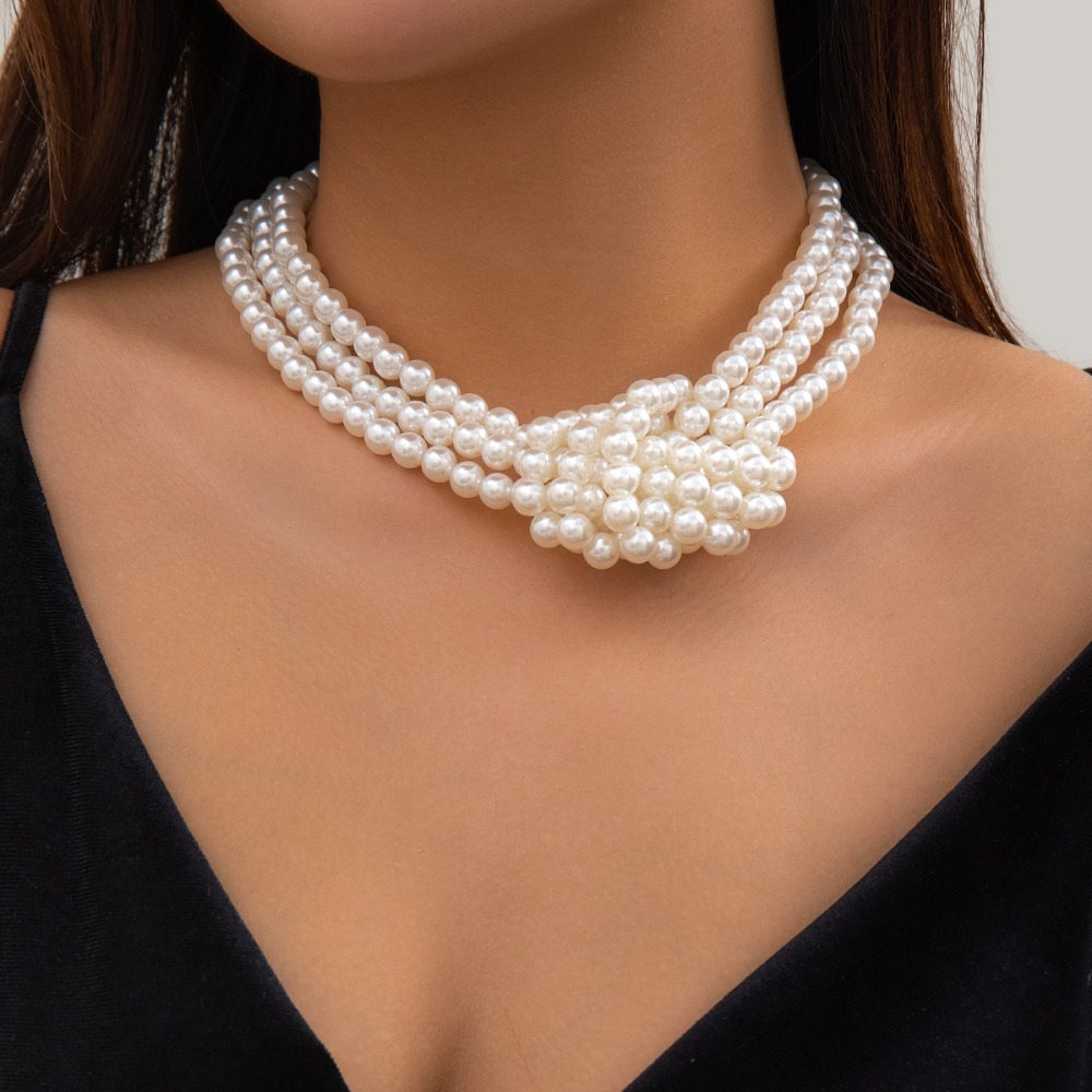 Collana Multistrato Retrò con  - Pearl Choker Necklace Vintage recensione e prezzo