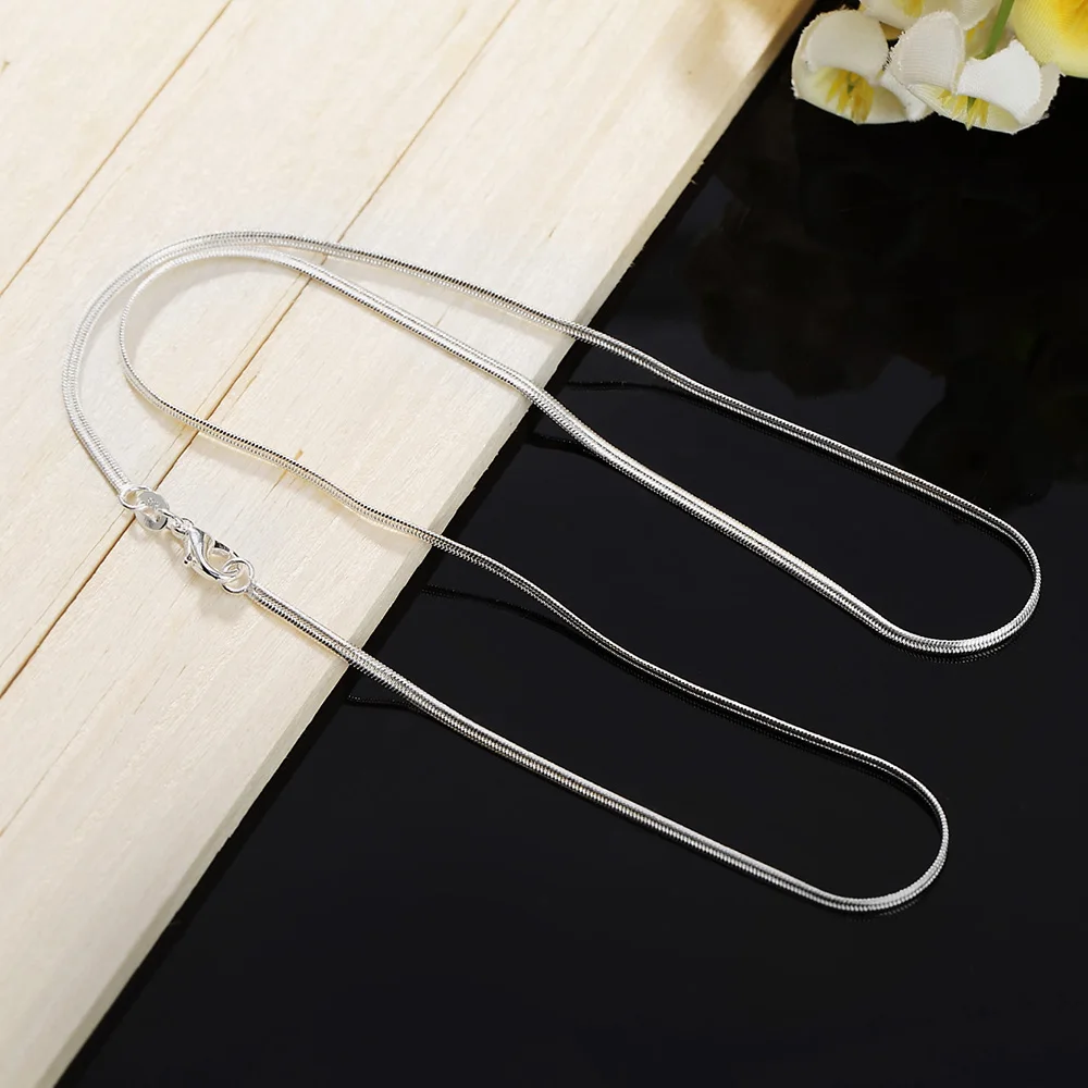 40-75cm lunghezza 925 collana  - 925 Sterling Silver Chain Necklace Men recensione e prezzo