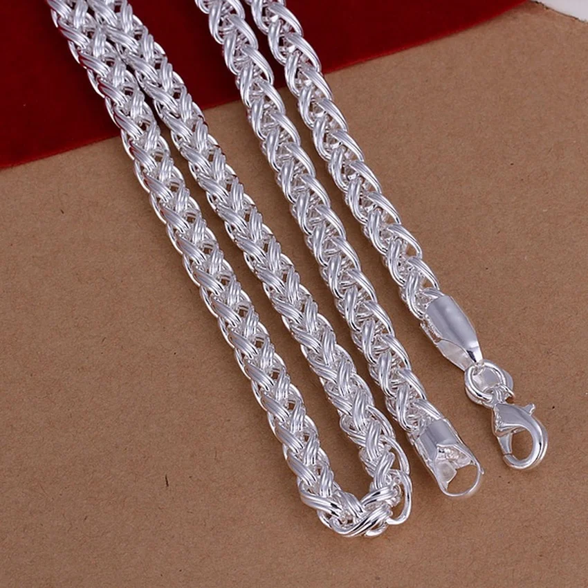 Collana in argento sterling 92 - 925 Sterling Silver Chain Necklace Men recensione e prezzo